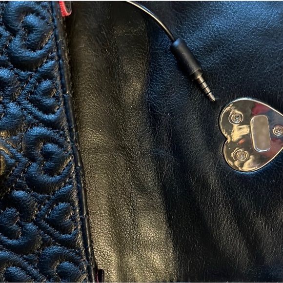 Rare! Betsey Johnson Pocket Dial Phone Belt Bag - Black - - Picture 10 of 10